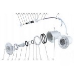  Комплект форсунок, закладная и лицевая противотока Aquaviva AV-JET-5.5DT 