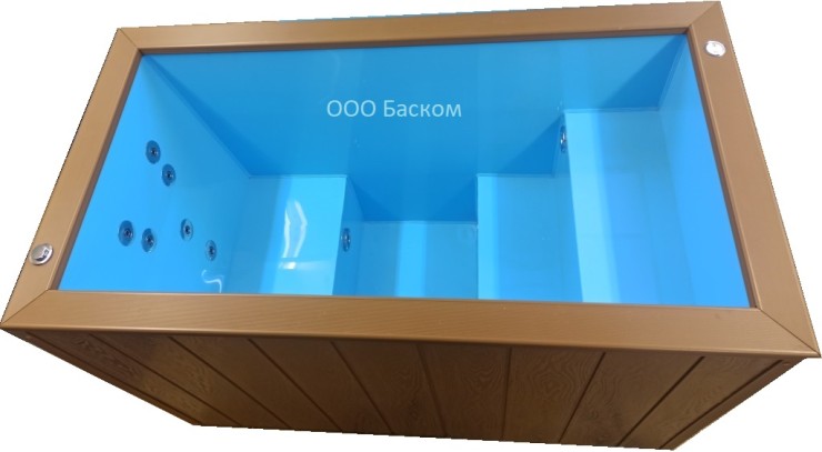 Купель с подогревом с гидромассажем и подсветкой Милли Сид 1,56х0,86х1,07м. Акция