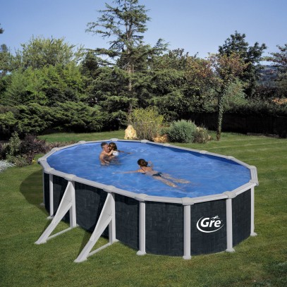 Сборный бассейн GRE Dream Pool PROV618RT (610х375х132) с облицовкой «под ротанг»