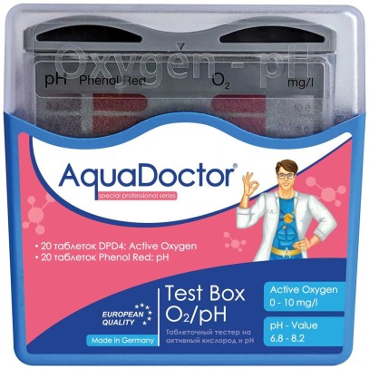 Тестер AquaDoctor Test Box O2/pH Тестер AquaDoctor Test Box O2/pH
