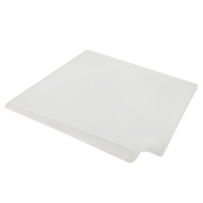 Угловой копинговый камень Aquazone 400x500x50-25 мм, белый