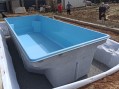 Бассейн композитный 7,25Х3Х1,5 м. Люберон в помещении