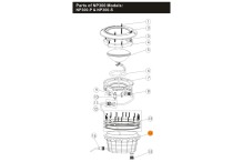 Корпус прожектора NP300-P, латунные вставки Emaux 01050148