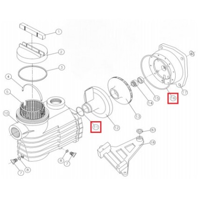 Резиновый уплотнитель диффузора-фланца для насосов Kripsol TT/BCD (1 шт.)