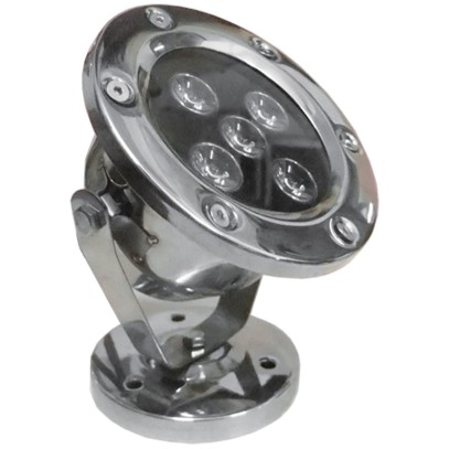  Прожектор для фонтана AquaViva LED (5led 5W 12V AC/DC) Белый теплый 