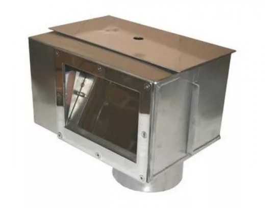 Скиммер из нерж. стали (универсал) A.S-1.D с переливом и камерой автодолива М.S1.2