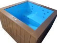 Бассейн СПА с подогревом с гидромассажем и подсветкой 1,76х1,76х1,06м.