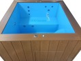 Бассейн СПА с подогревом с гидромассажем и подсветкой 1,76х1,76х1,06м.