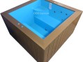 Бассейн СПА с подогревом с гидромассажем и подсветкой 1,76х1,76х1,06м.