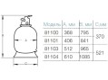 Фильтрационная установка Hayward PWL D611 81073E2 IE2 (14m3/h, верх) Уценка