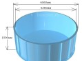 Бассейн  6,56х6,56х1,5м круглый из полипропилена (чаша)