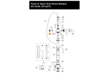 Заглушка прозрачная установки УФ Emaux Nano Tech UV-C Timer NT-UV40-T/NT-UV75-T 430221017