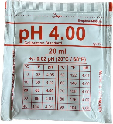 Калибровочный раствор pH 4.00 20ml Калибровочный раствор pH 4.00 20ml