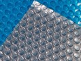 Солярное покрытие Aquaviva Platinum Bubbles серебро/голубой (3х50 м, 500 мкм)