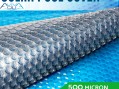 Солярное покрытие Aquaviva Platinum Bubbles серебро/голубой (3х50 м, 500 мкм)
