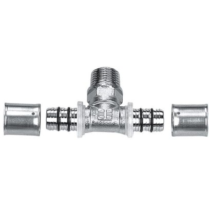 Тройник Rifeng с наружной резьбой D16*¾