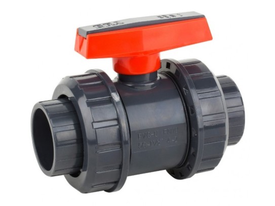 Кран шаровый разъемный д.110 Era клеевое пвх для бассейна