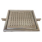 Решетка донного слива Aquaviva, 300*300мм, бетон, AISI-304 Решетка донного слива Aquaviva, 300*300мм, бетон, AISI-304