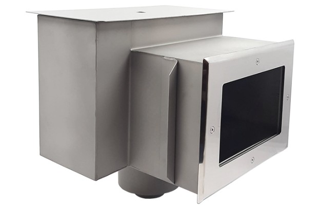 Скиммер с удлиненной горловиной, камерой долива и переливным желобом 2" (внутр.) (пленка) Скиммер с удлиненной горловиной, камерой долива и переливным желобом 2