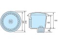 Слив донный антивихревой Hayward WG1054AVE 2