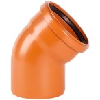  Отвод 45° НПВХ Aquaviva, d160 мм 