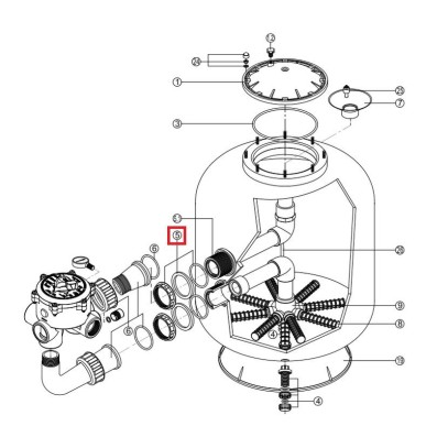  Накидная гайка фильтра Fiberpool FB серии RRFI0005.02R комплект 