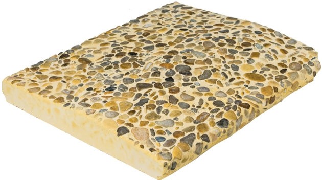 Бордюрный камень для бассейна с галькой. Домик А-203 Бордюрный камень для бассейна с галькой. Домик А-203