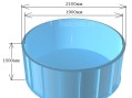 Бассейн  2,1х2,1х1,5м круглый из полипропилена (чаша)