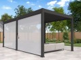  Пергола Aquaviva Модерн отдельностоящая (ламели с электропр.) 3X3м RAL7015 (Антрацит) 