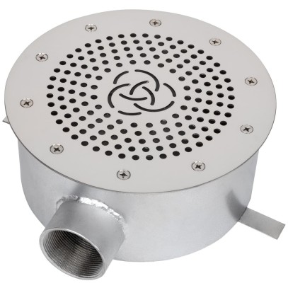 Слив донный Aquaviva AISI 304 (D200) круглый, под бетон/лайнер Слив донный Aquaviva AISI 304 (D200) круглый, под бетон/лайнер
