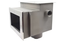 Скиммер с удлиненной горловиной под углом 6 градусов, камерой долива и переливным желобом 2" (внутр.) композит AISI-316