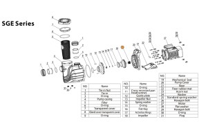 Сальник (компл.) насосам SGB/SGE/SGM/SGP Mayer Schwimmbad F01160132