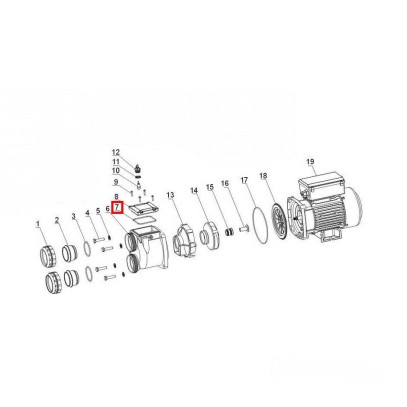  Уплотнительное кольцо крышки насоса Aquaviva XDA 