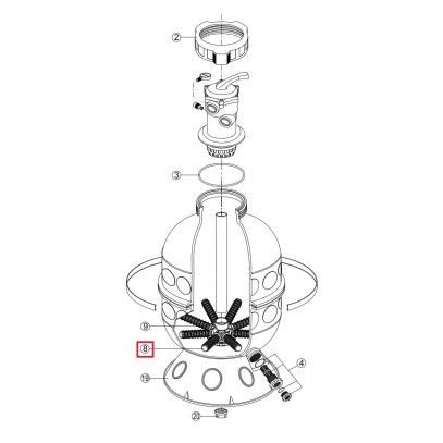  Сепаратор фильтра Kripsol Granada (RRFI0008.00R) 
