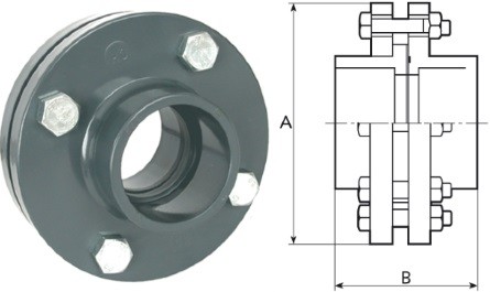 Фланцевое соединение д.160 мм (комплект) Coraplax