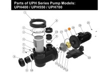 Крышка задняя насоса UPH Emaux 420208561
