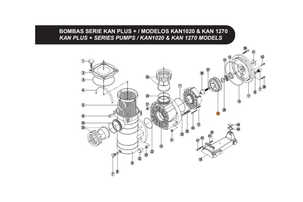 Крыльчатка насоса KAN-1020 н.о.Kripsol RPUM0013.28R Крыльчатка насоса KAN-1020 н.о.Kripsol RPUM0013.28R