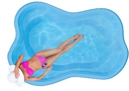 Бассейн Воклюз композитный 2,8х2,05х0,9м. (чаша)