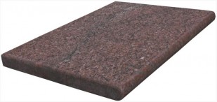 Бордюрный камень натуральный гранит Imperial Red плоский (индия)