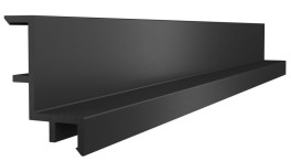 Опорный профиль для переливной решетки ACON 20×34 мм черный, 2м. Опорный профиль для переливной решетки ACON 20×34 мм черный, 2м.