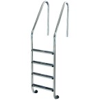 Лестница Flexinox STANDARD 4 ст AISI-304, для широкого борта