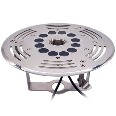 Прожектор с водостоком для пешеходного фонтана AquaViva LED (12led 12W 12V AC/DC) RGB IP68