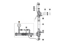 Эжектор с байпасом установки ултьтрафиолетовой Blue Lagoon Ozone  UV-C 75000  (F990134/4800068)