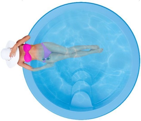 Бассейн СПА скиммерного типа 2,4х2,4х0,9м. (чаша)