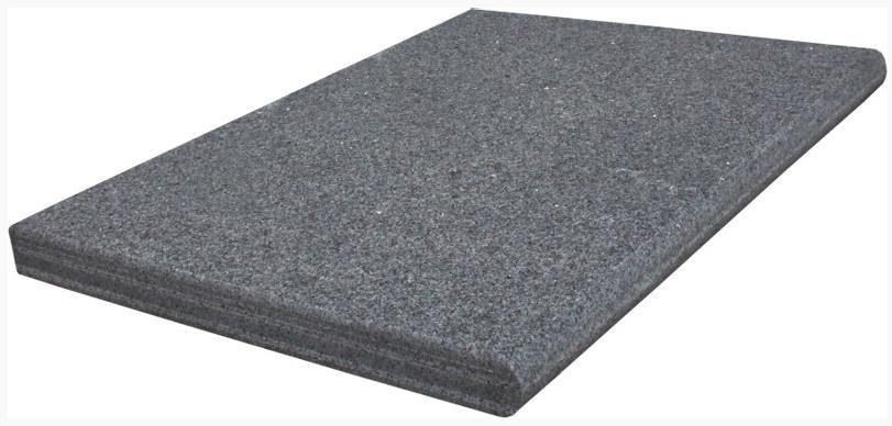 Бордюрный камень натуральный гранит Sesame Black плоский (китай)