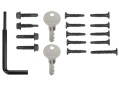 Калитка с замком для ограждения Aquaviva Fence Black