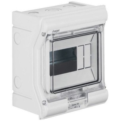 Распределительный щит Hager Vector VE106D (1 ряд, 4/6 модулей) Распределительный щит Hager Vector VE106D (1 ряд, 4/6 модулей)