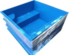 Купель 1,94х1,94х1м СПА из полипропилена (чаша) Купель 1,94х1,94х1м СПА из полипропилена (чаша)