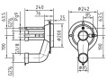 Закладной короб Фитстар 7610050 для Taifun, 240 мм