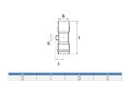 Тройник 90° ПВХ Aquaviva раструбный с резьбовым выходом 110/2
